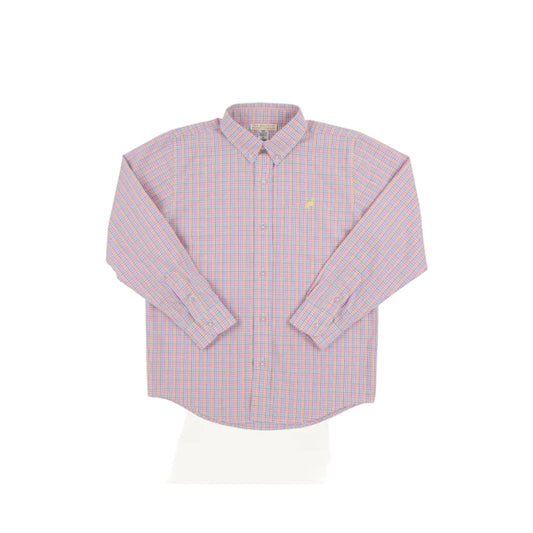 Dean's List Dress Shirt Woodstock Park Plaid/Lake Worth Yellow