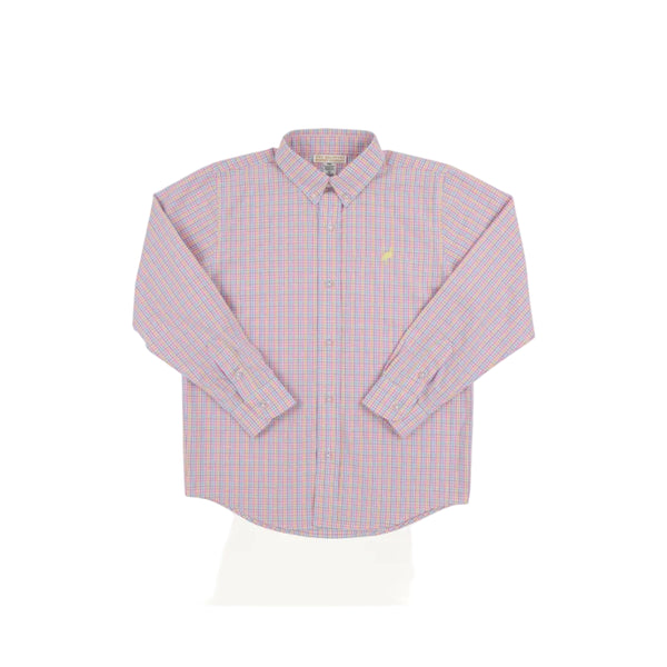 Dean's List Dress Shirt Woodstock Park Plaid/Lake Worth Yellow