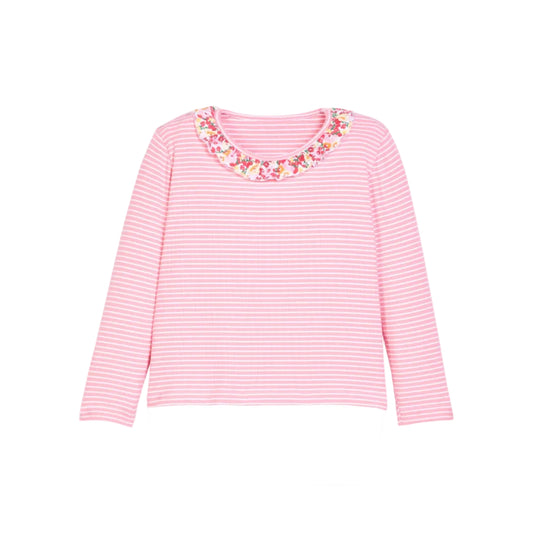 Caroline Tee, Autumn Floral Stripe