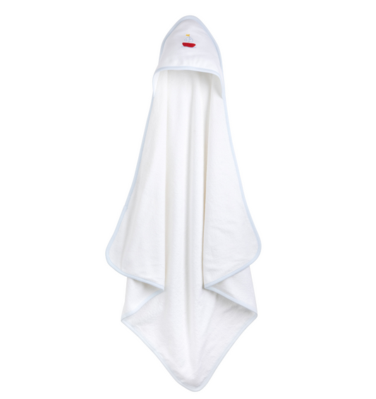 Hooded Towel - Sailboat