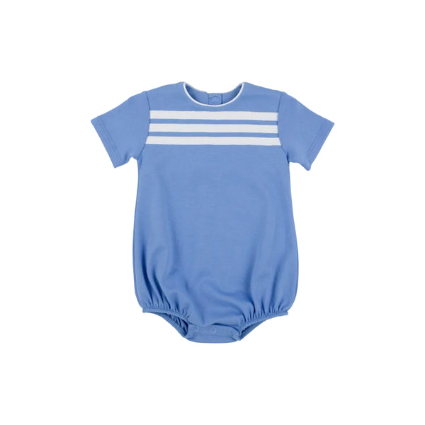 Short Sleeve Beau Bubble, Sunrise Blvd Blue/Worth Ave White