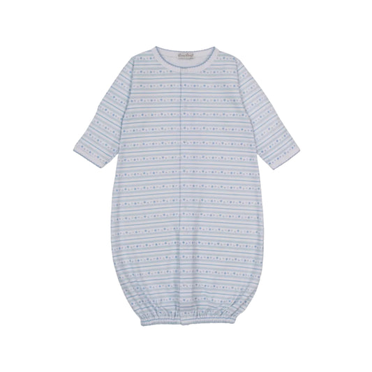 Starry Stripes Printed Converter Gown, Light Blue