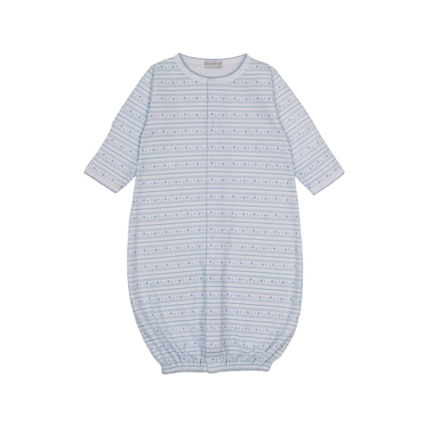 Starry Stripes Printed Converter Gown, Light Blue