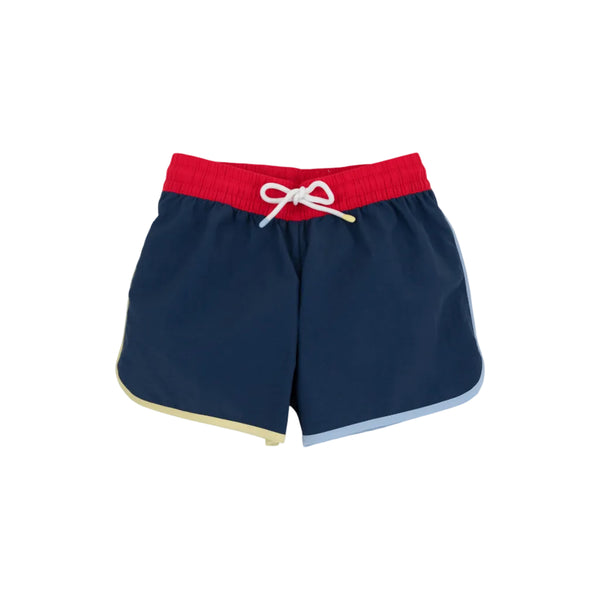 Tanner Trunks, Nantucket Navy/Richmond Red/Beale St Blue/Lake Worth Yellow
