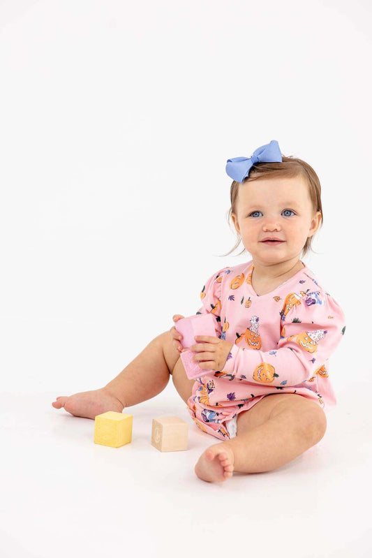 Long Sleeve Penny's Play Bubble, Candy and Critters (Sandpearl Pink)