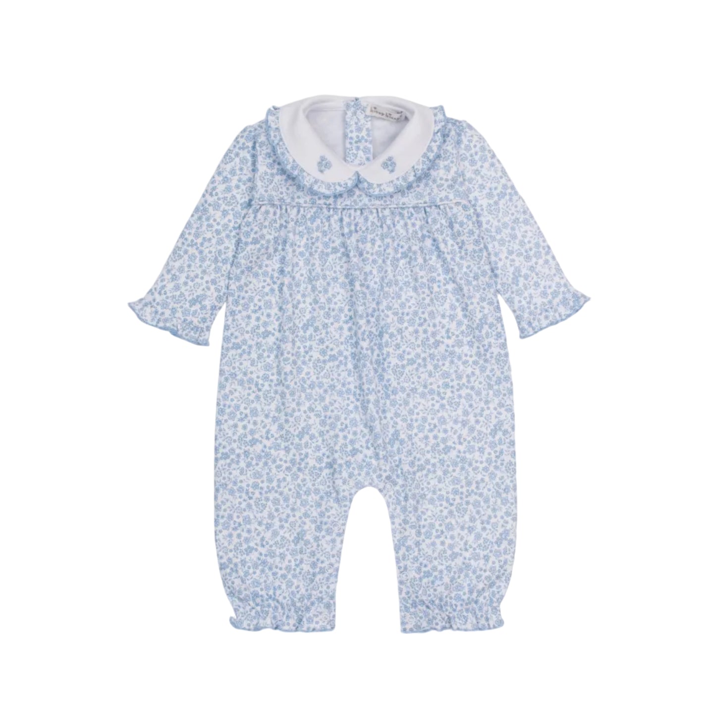 Fall Blooms Printed Playsuit, Blue