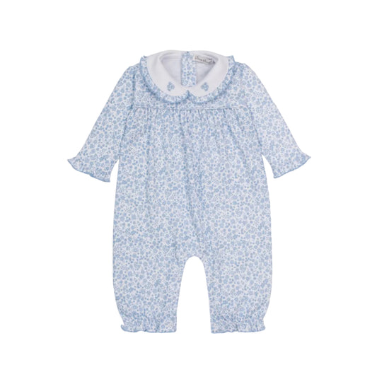 Fall Blooms Printed Playsuit, Blue