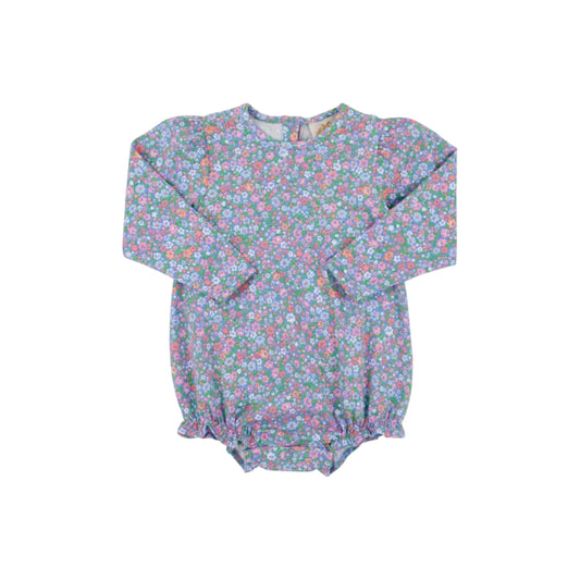 Long Sleeve Penny's Play Bubble, Mountain Brook Mini Floral (Parrot Cay Coral)