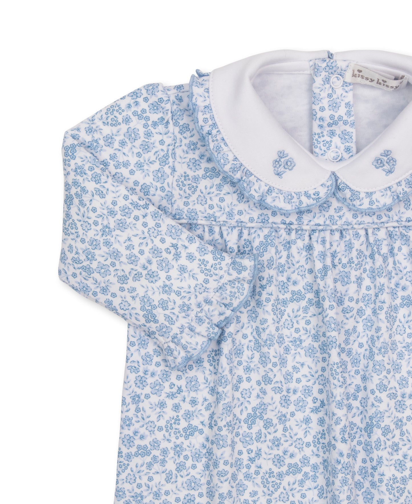 Fall Blooms Printed Playsuit, Blue