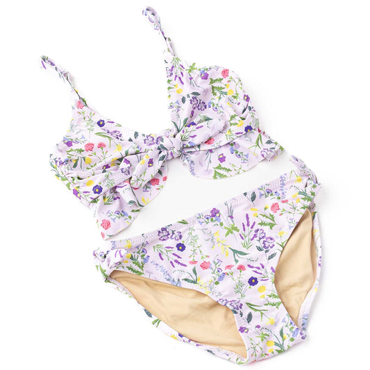 Wildflower Fields Tween Girls Ruffle Two Piece Swimsuit