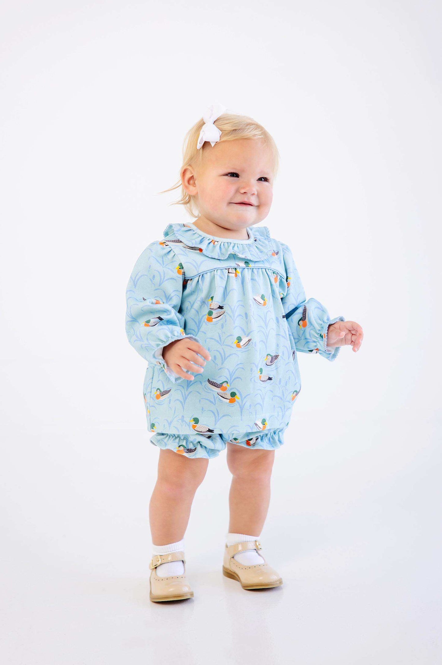Bon Air Bloomer Set- Pima- Fine Weather for Ducks/Sarasota Sky