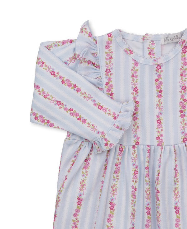 Rose Renaissance Playsuit, Light Blue
