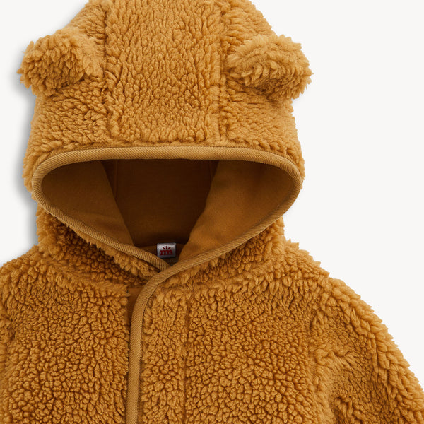 Brown Sherpa Baby Bear Jacket
