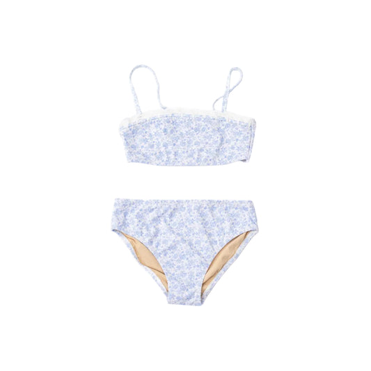 Coastal Gardens Tween Girls Crochet Trim Two Piece Swimsuit