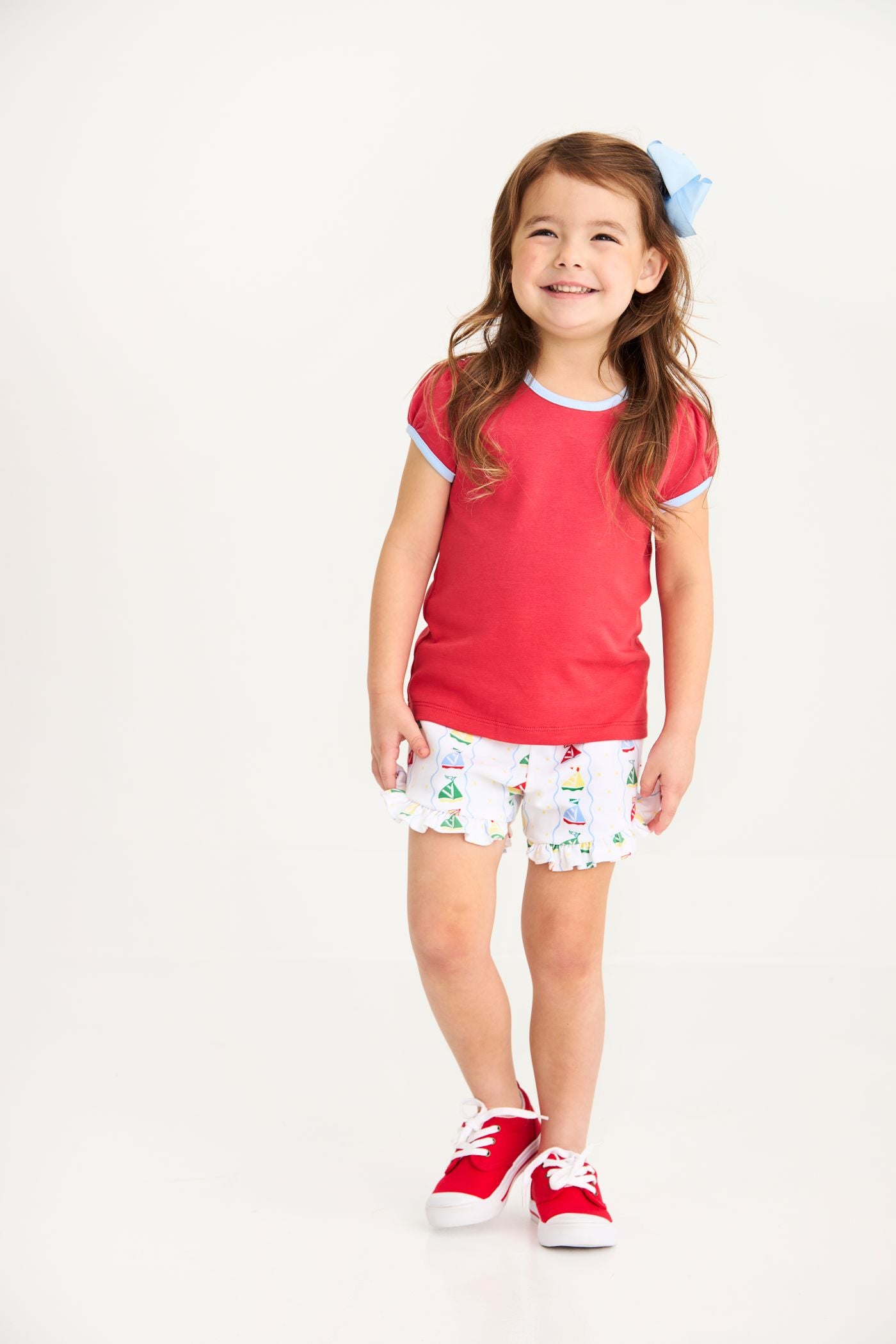 Penny's Play Shirt, Richmond Red/Beale Street Blue