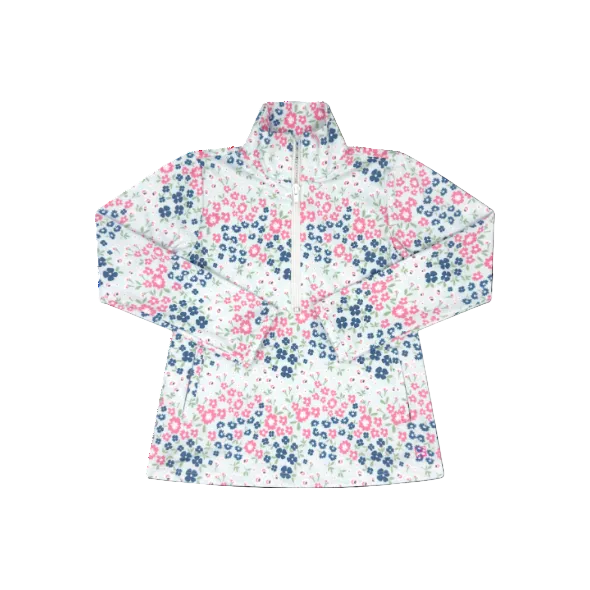 Heather Half Zip- Baton Rouge Blooms