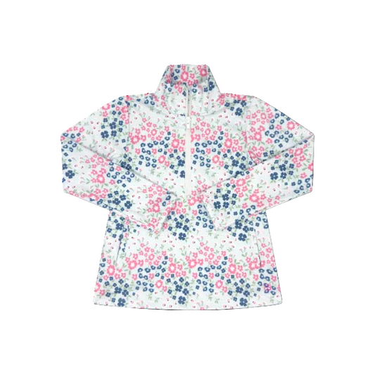 Heather Half Zip- Baton Rouge Blooms