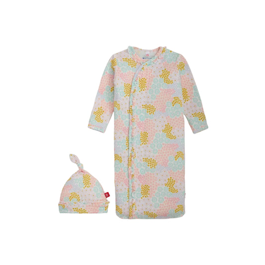 Harper Modal Magnetic Ruffle Gown + Hat Set