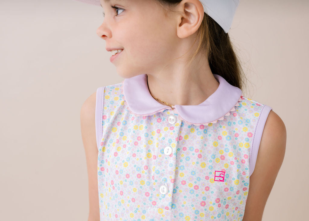 Darla Drop Waist- Sunny Day Floral, Petal Purple