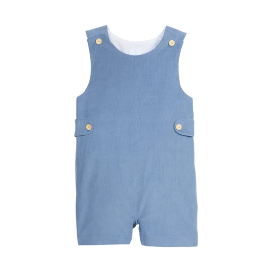 Button Tab John John, Stormy Blue Corduroy