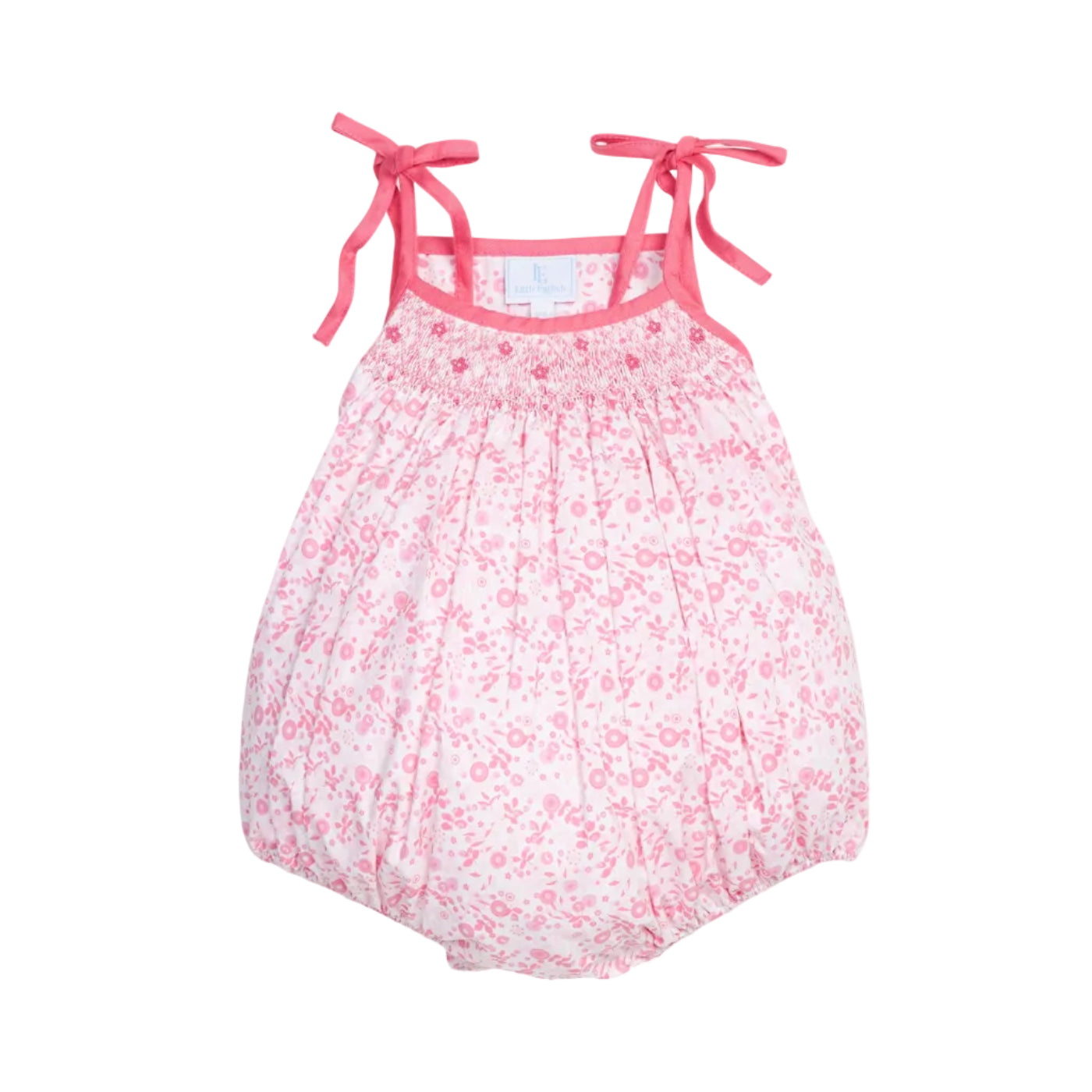 Smocked Tie Shoulder Bubble- Azalea Avenue