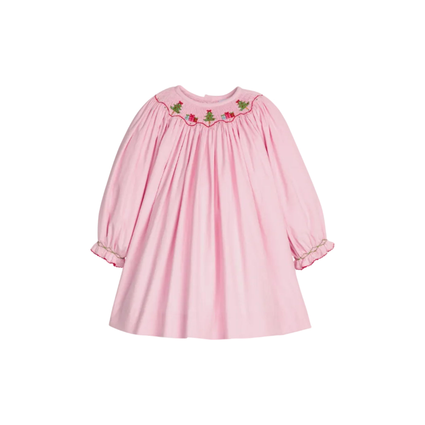 Smocked Bishop Dress - Holly Days