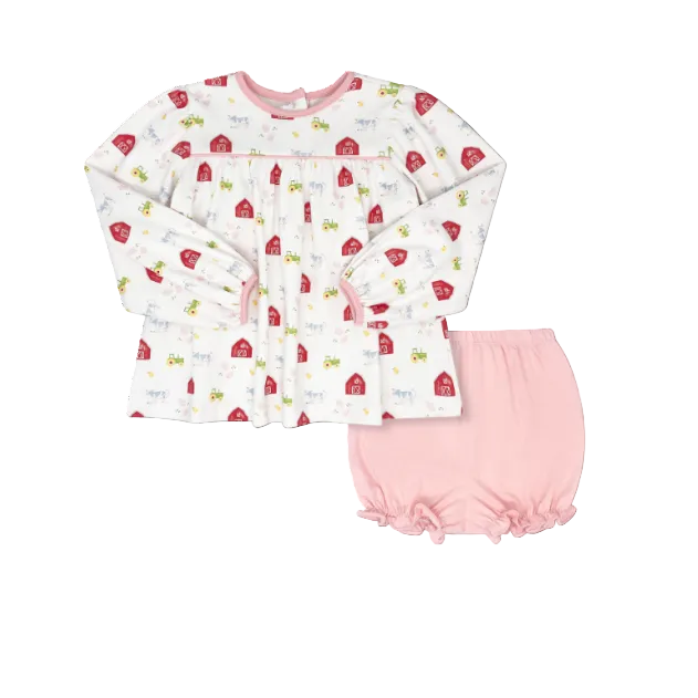 Betsy Bloomer Set Long Sleeve, Barnyard Tales