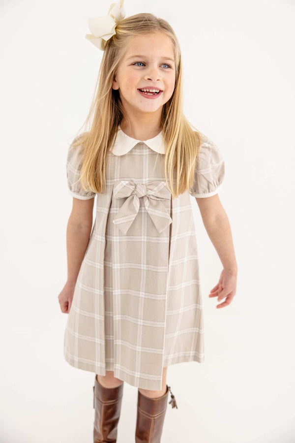 Francene Frock, Thompson Park Plaid/Palmetto Pearl