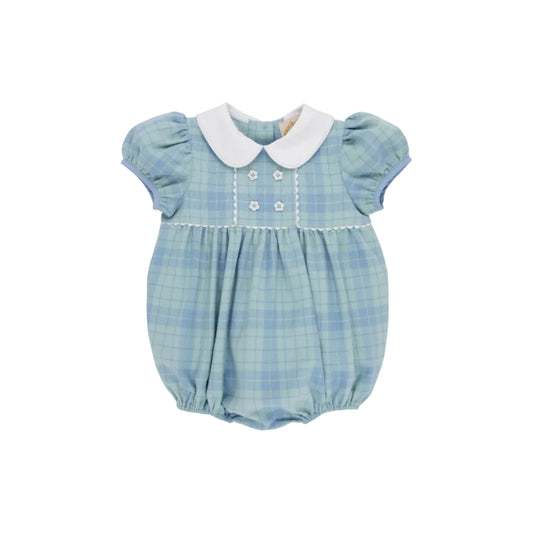 Cindy Lou Bubble- Woven Yarn- Audubon Park Plaid/Worth Ave White
