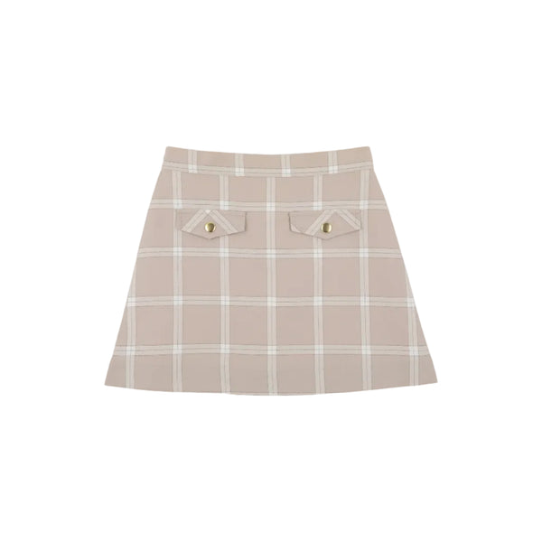 Perrin Pocket Skirt- Flannel- Thompson Park Plaid