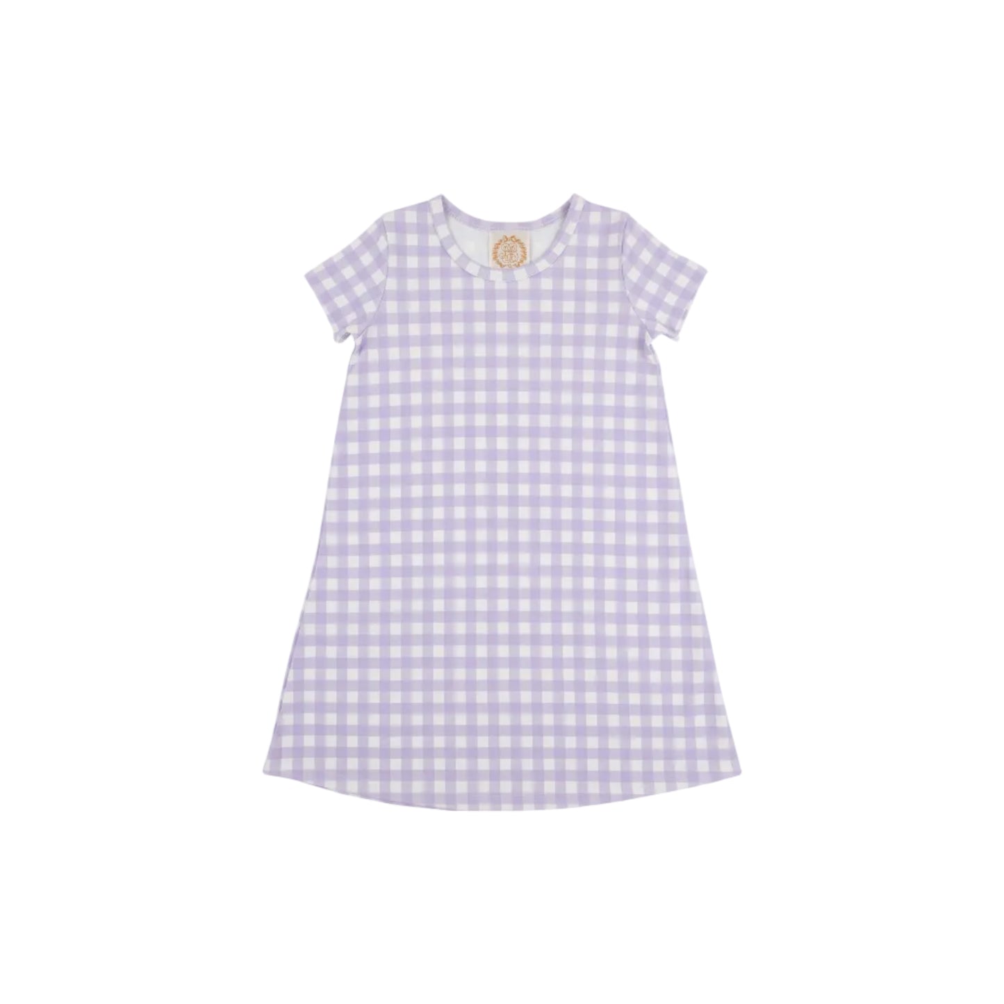 Polly Play Dress- Short Sleeve-Lauderdale Lavender Gingham