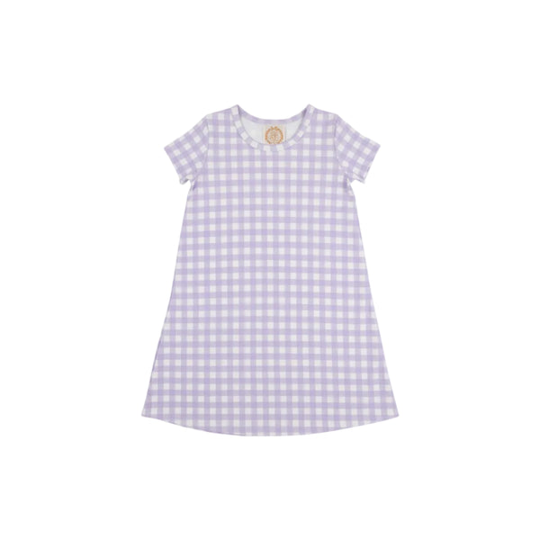 Polly Play Dress- Short Sleeve-Lauderdale Lavender Gingham