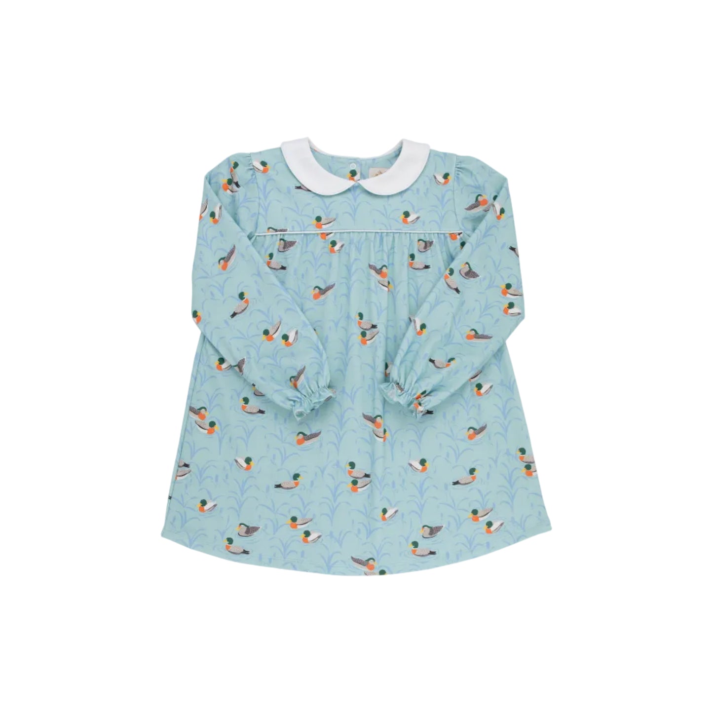 Long Sleeve Maerin Fitz Frock- Normal Weight- Fine Weather for Ducks/Worth Ave White/Sarasota Sky