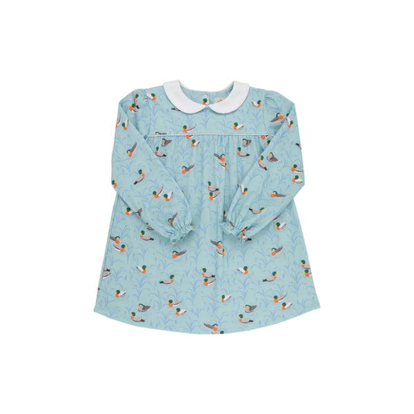 Long Sleeve Maerin Fitz Frock- Normal Weight- Fine Weather for Ducks/Worth Ave White/Sarasota Sky