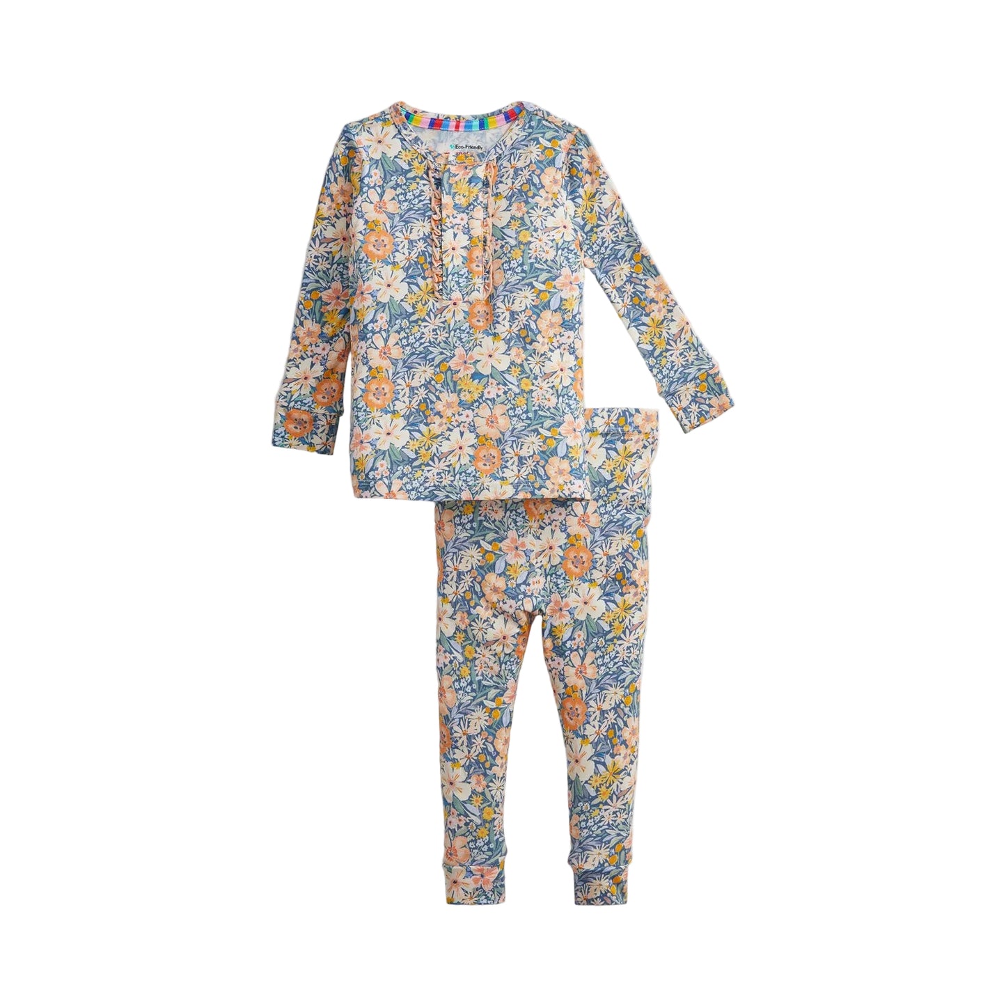 Flora Modal Ruffle Long Sleeve Long Pant PJ