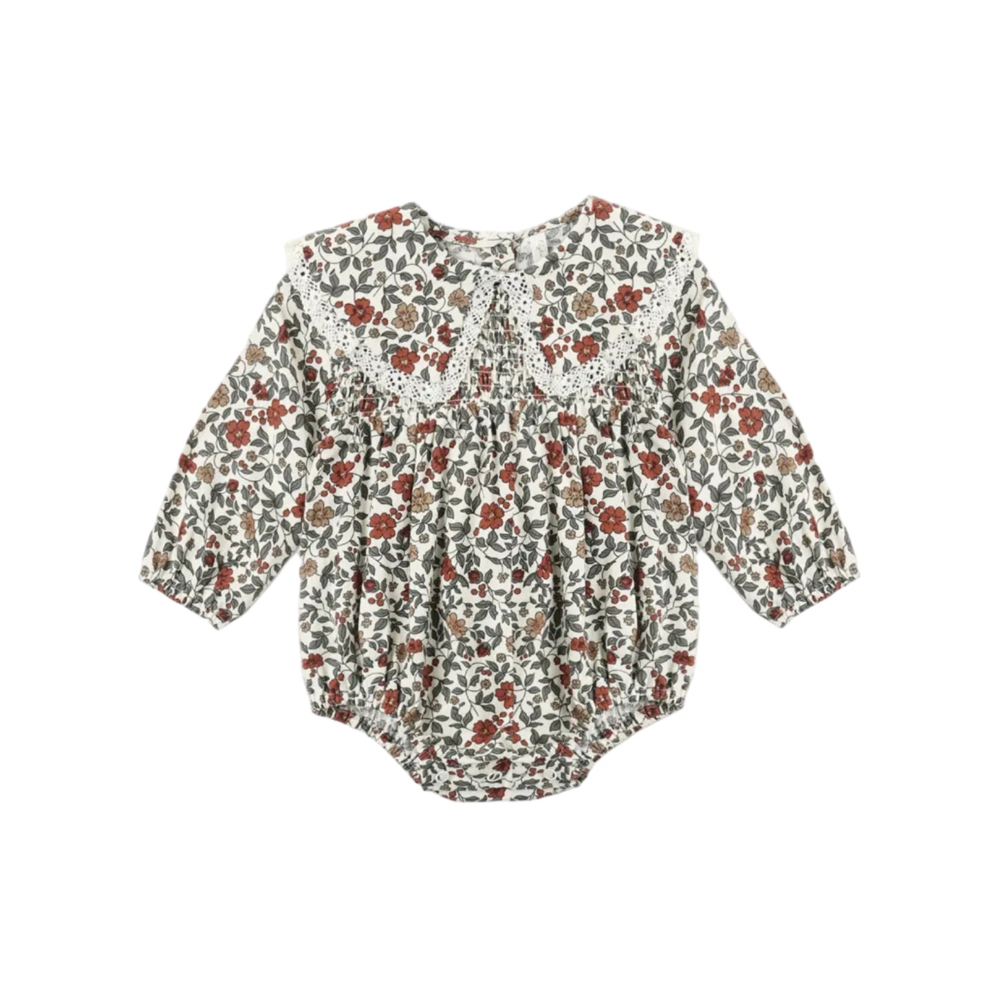 Fern Romper, Holiday Floral