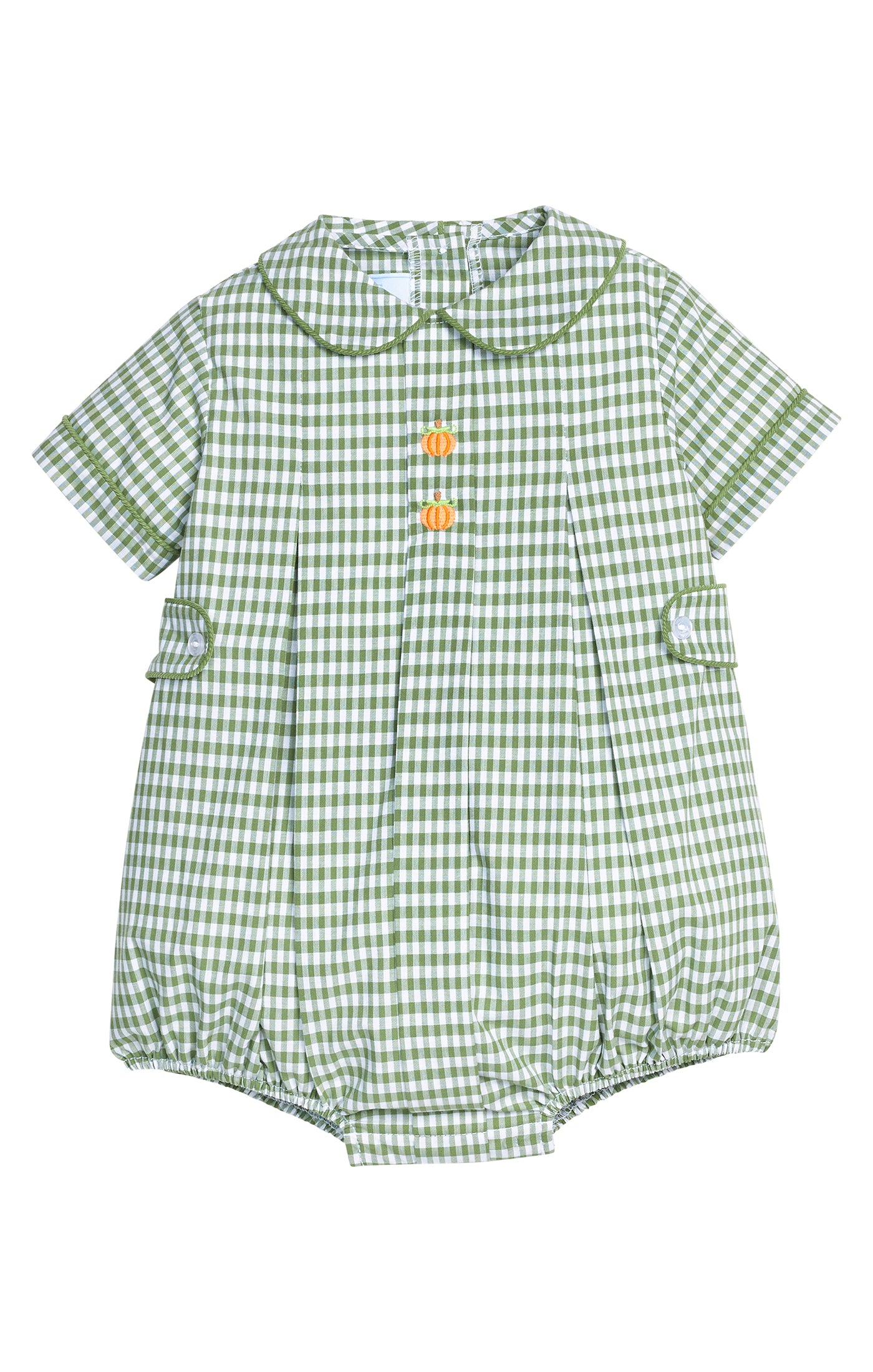 Embroidered Nicholas Bubble- Pumpkin