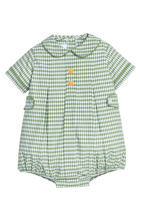 Embroidered Nicholas Bubble- Pumpkin