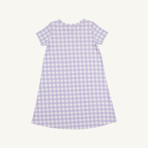 Polly Play Dress- Short Sleeve-Lauderdale Lavender Gingham