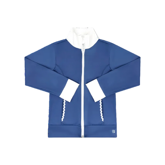 Juliet Jacket- Baton Rouge Blue, Pure Coconut
