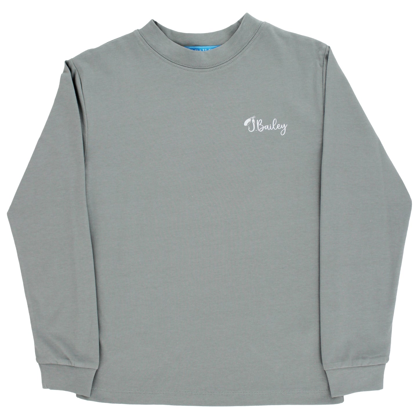 Long Sleeve Logo Tee- Trout/Limestone