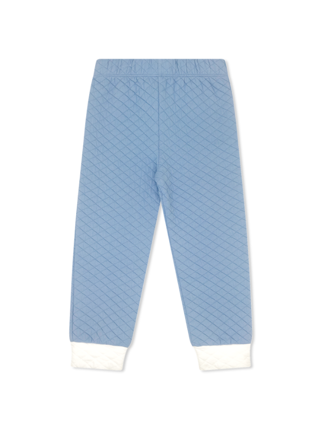 Harris Quilted Playsuit- Baylor Blue