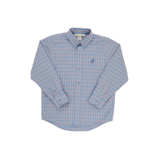 Deans List Dress Shirt, Wheaton Windowpane/Nantucket Navy