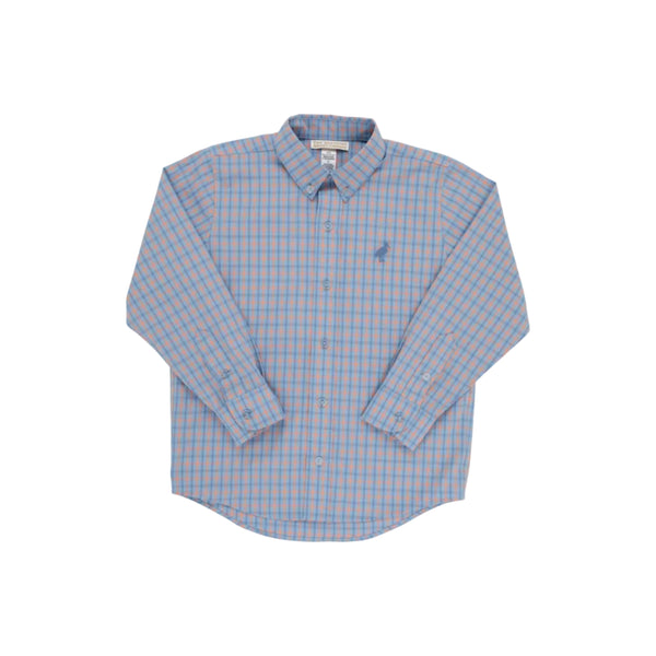 Deans List Dress Shirt, Wheaton Windowpane/Nantucket Navy