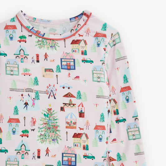 Winter Village Modal Long Sleeve Long Pant PJ