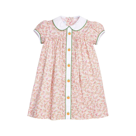 Ruffled Sally Dress, Pumpkins