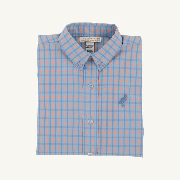 Deans List Dress Shirt, Wheaton Windowpane/Nantucket Navy