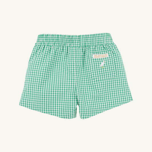 Sheffield Shorts-Gibson Island Green Mini Gingham/Multicolor