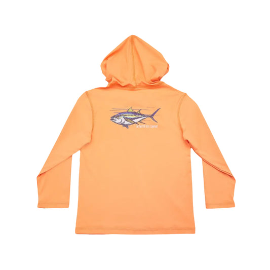 Performance Hoodie- Coral Tuna