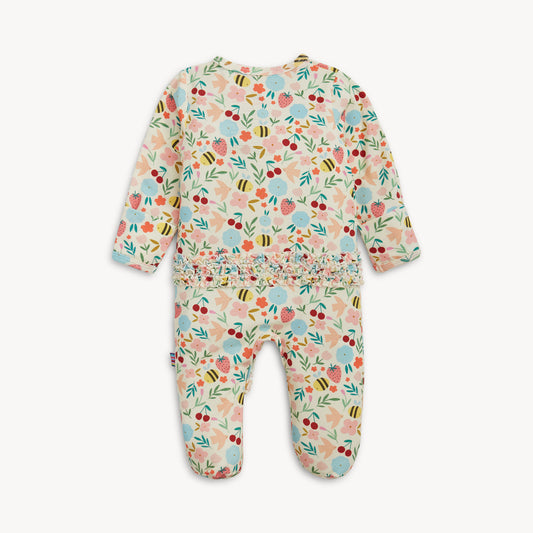 Honey Blossom Modal Magnetic Footie w/ Ruffle
